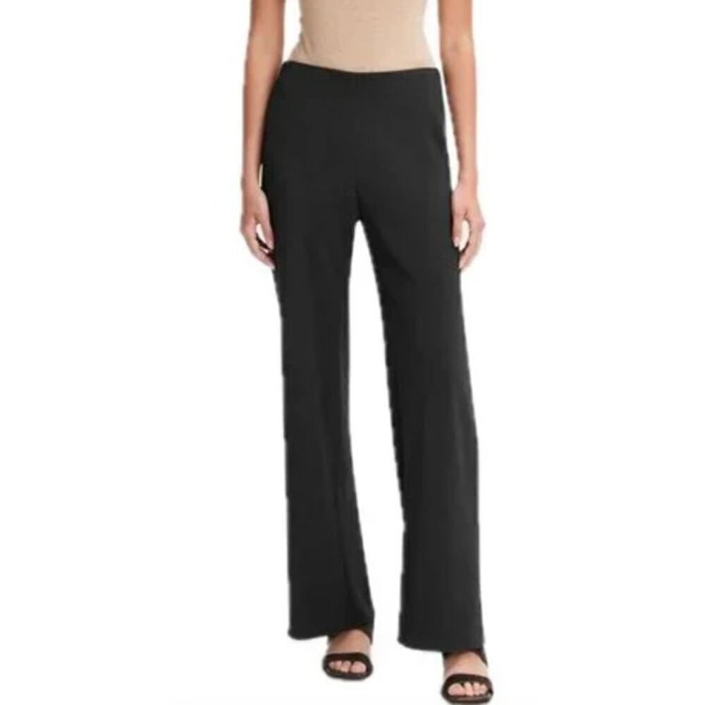 Vince Wool Blend Pant Tailored Trousers Black 4 NWOT